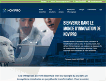 Tablet Screenshot of novipro.com
